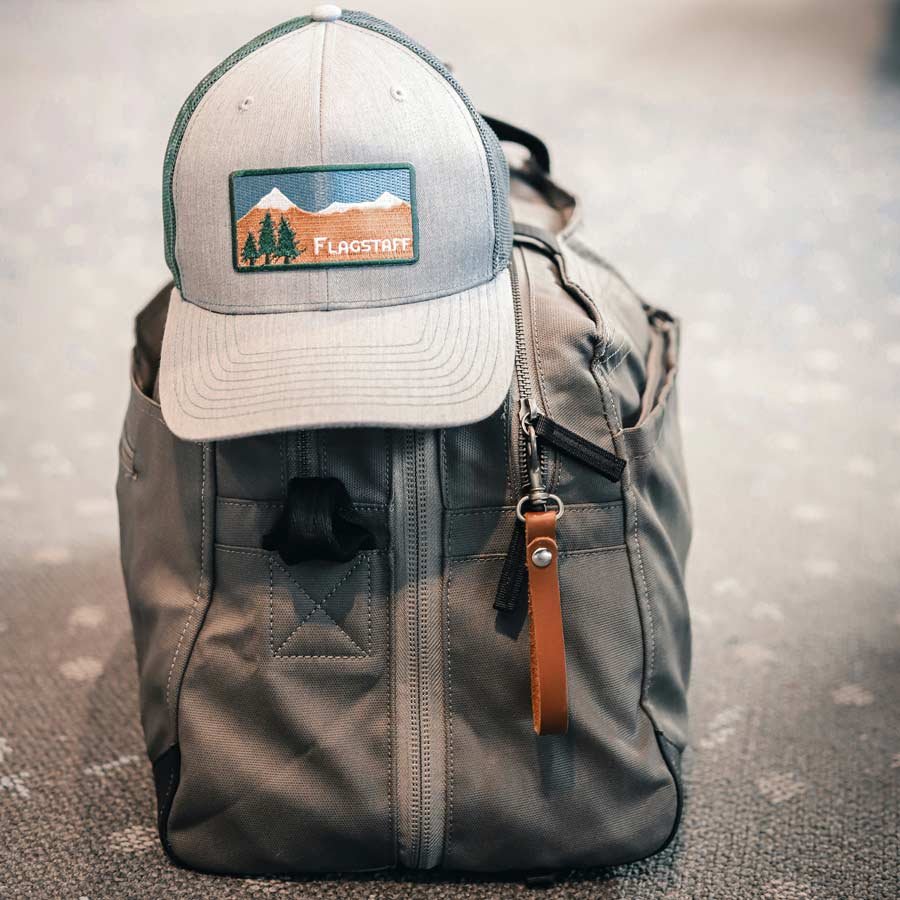 travel bag in the airport